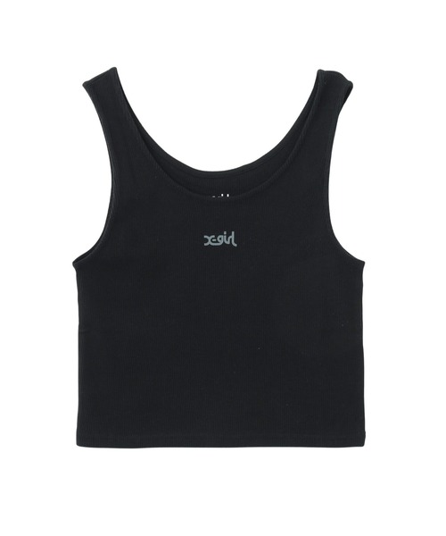 エックスガール X-girl ロゴアンドストライプ タンクトップ 105252013024 SU25 LOGO AND STRIPE TANK TOP レディース BLACK ブラック 黒  正規取扱店 30％OFF／SALE】エックスガール X-girl レディース ロゴアンド