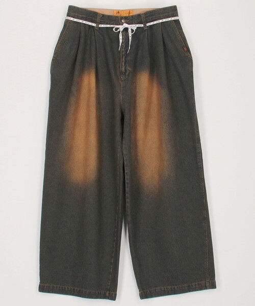 RED KAP（レッドキャップ）の「RED KAP/レッドキャップ 別注 SMU PT-38 2TUCK BAGGY WIDE DENIM PANTS/バギーデニム/ワイドフィット（デニムパンツ・メンズ・ブラック/ネイビー・MEDIUM/LARGE）」の2枚目の写真