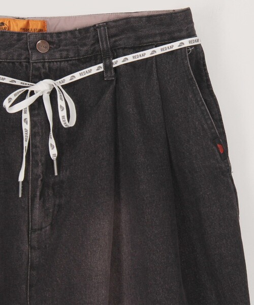 RED KAP（レッドキャップ）の「RED KAP/レッドキャップ 別注 SMU PT-38 2TUCK BAGGY WIDE DENIM PANTS/バギーデニム/ワイドフィット（デニムパンツ・メンズ・ブラック/ネイビー・MEDIUM/LARGE）」の5枚目の写真