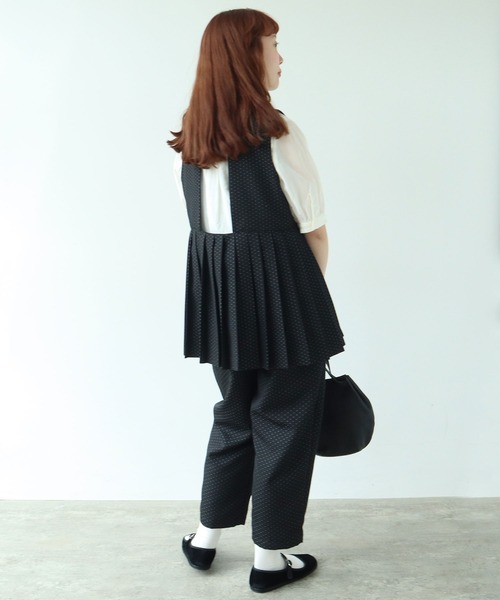bulle de savon（ビュルデサボン）の「つぶつぶジャカード パンツ（その他パンツ・レディース・ブラック・FREE）」の8枚目の写真