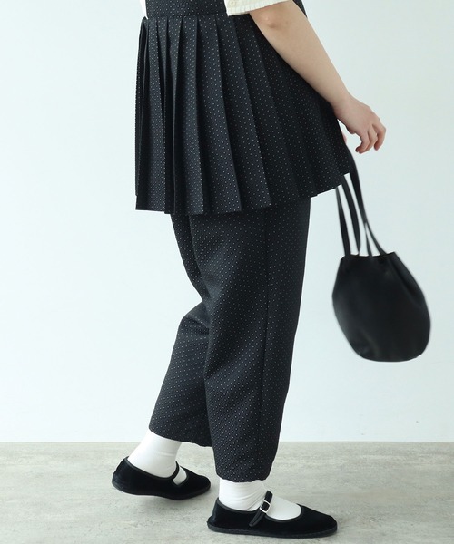 bulle de savon（ビュルデサボン）の「つぶつぶジャカード パンツ（その他パンツ・レディース・ブラック・FREE）」の3枚目の写真