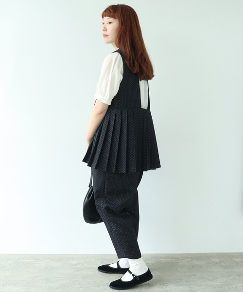 bulle de savon（ビュルデサボン）の「つぶつぶジャカード パンツ（その他パンツ・レディース・ブラック・FREE）」の7枚目の写真