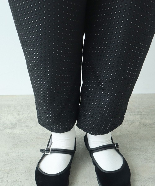 bulle de savon（ビュルデサボン）の「つぶつぶジャカード パンツ（その他パンツ・レディース・ブラック・FREE）」の16枚目の写真