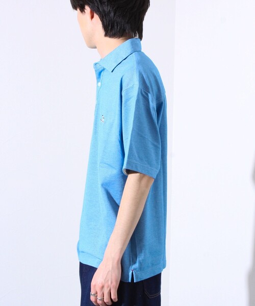 GLOSTER（グロスター）の「【GLOSTER/グロスター】フレンチブルドッグ刺繍 DADDYポロシャツ（ポロシャツ・メンズ・グレー/ブルー/ネイビー/ピンク・S/M/L/XL）」の7枚目の写真