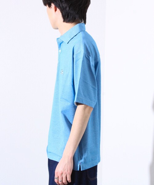 GLOSTER（グロスター）の「【GLOSTER/グロスター】フレンチブルドッグ刺繍 DADDYポロシャツ（ポロシャツ・メンズ・グレー/ブルー/ネイビー/ピンク・S/M/L/XL）」の8枚目の写真