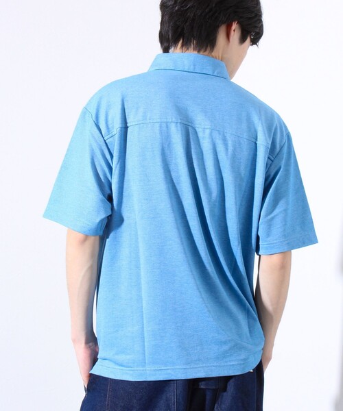 GLOSTER（グロスター）の「【GLOSTER/グロスター】フレンチブルドッグ刺繍 DADDYポロシャツ（ポロシャツ・メンズ・グレー/ブルー/ネイビー/ピンク・S/M/L/XL）」の9枚目の写真