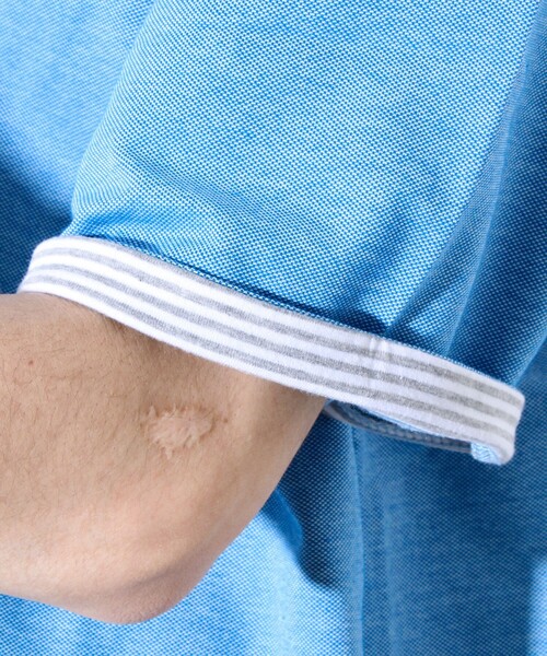 GLOSTER（グロスター）の「【GLOSTER/グロスター】フレンチブルドッグ刺繍 DADDYポロシャツ（ポロシャツ・メンズ・グレー/ブルー/ネイビー/ピンク・S/M/L/XL）」の14枚目の写真