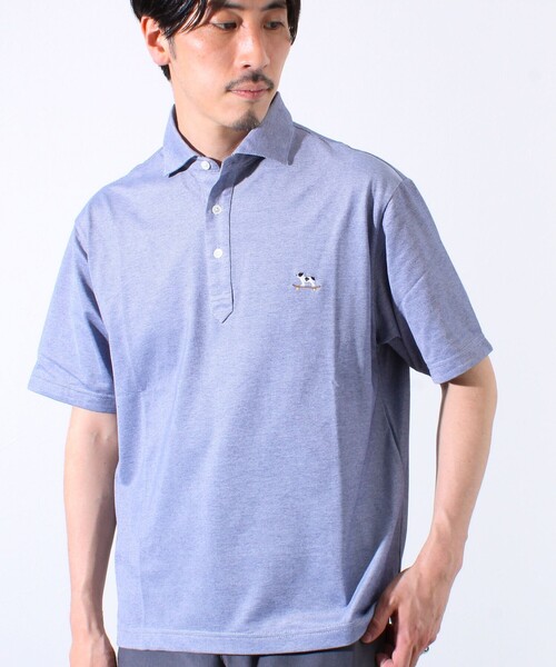 GLOSTER（グロスター）の「【GLOSTER/グロスター】フレンチブルドッグ刺繍 DADDYポロシャツ（ポロシャツ・メンズ・グレー/ブルー/ネイビー/ピンク・S/M/L/XL）」の21枚目の写真