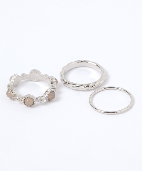 niko and...（ニコアンド）の「クリアメタル5SETリング（リング・レディース・その他1・0）」の3枚目の写真