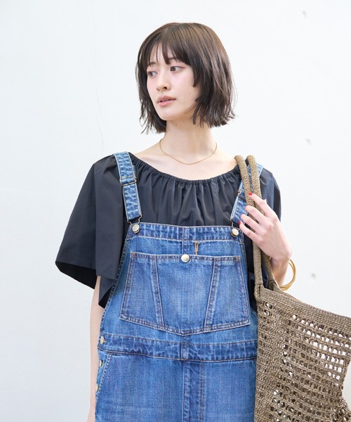 Rouge vif（ルージュヴィフ）の「シルク混コットンフォルムブラウス（シャツ/ブラウス・レディース・ホワイト/ブラック・フリー）」の8枚目の写真