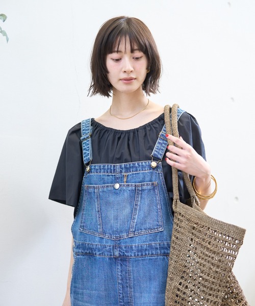 Rouge vif（ルージュヴィフ）の「シルク混コットンフォルムブラウス（シャツ/ブラウス・レディース・ホワイト/ブラック・フリー）」の9枚目の写真