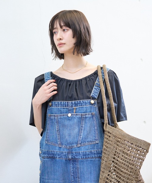 Rouge vif（ルージュヴィフ）の「シルク混コットンフォルムブラウス（シャツ/ブラウス・レディース・ホワイト/ブラック・フリー）」の10枚目の写真