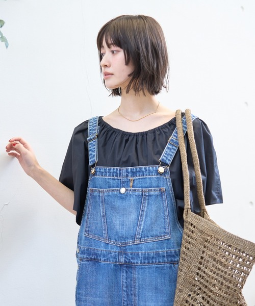 Rouge vif（ルージュヴィフ）の「シルク混コットンフォルムブラウス（シャツ/ブラウス・レディース・ホワイト/ブラック・フリー）」の11枚目の写真