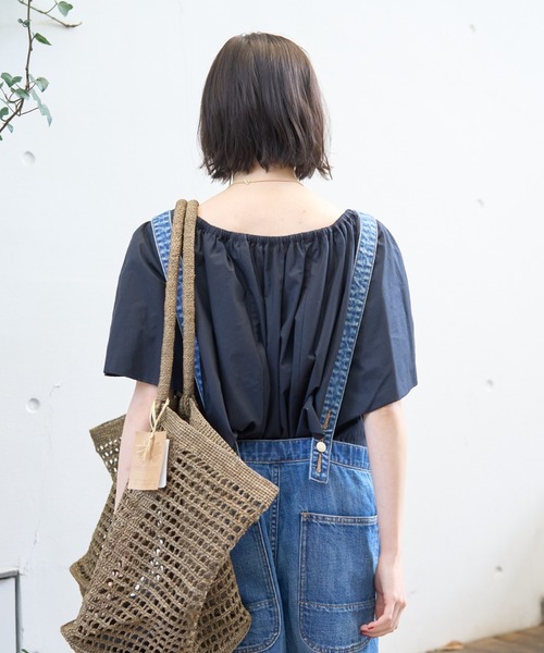 Rouge vif（ルージュヴィフ）の「シルク混コットンフォルムブラウス（シャツ/ブラウス・レディース・ホワイト/ブラック・フリー）」の14枚目の写真