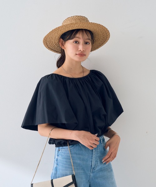 Rouge vif（ルージュヴィフ）の「シルク混コットンフォルムブラウス（シャツ/ブラウス・レディース・ホワイト/ブラック・フリー）」の20枚目の写真