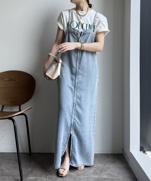 DouDou(ドゥドゥ)の「【WEB限定】フロントバック両面ロゴTEE(Tシャツ/カットソー・レディース・オフホワイト/ブラック/レッド・FREE)」の5枚目の写真