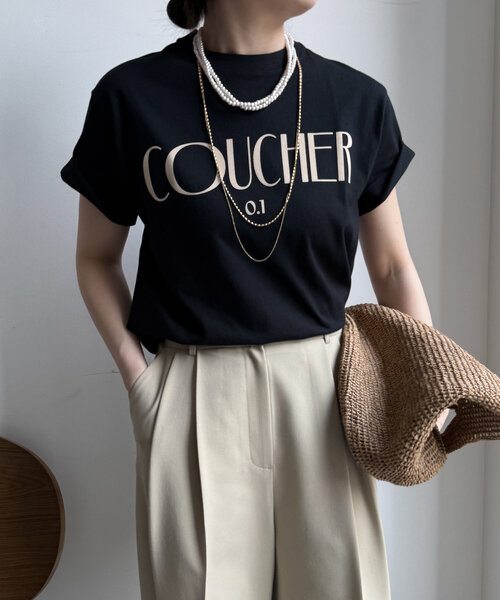 DouDou(ドゥドゥ)の「【WEB限定】フロントバック両面ロゴTEE(Tシャツ/カットソー・レディース・オフホワイト/ブラック/レッド・FREE)」の19枚目の写真
