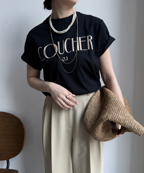 DouDou(ドゥドゥ)の「【WEB限定】フロントバック両面ロゴTEE(Tシャツ/カットソー・レディース・オフホワイト/ブラック/レッド・FREE)」の20枚目の写真