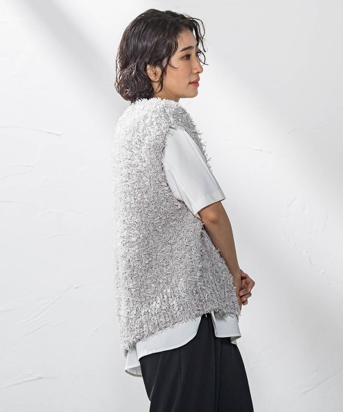 la.f…(ラエフ)の「バックサテンカットソー≪洗濯機で洗える≫(Tシャツ/カットソー・レディース・ネイビー/ホワイト/ブラック・9号/7号/11号)」の21枚目の写真