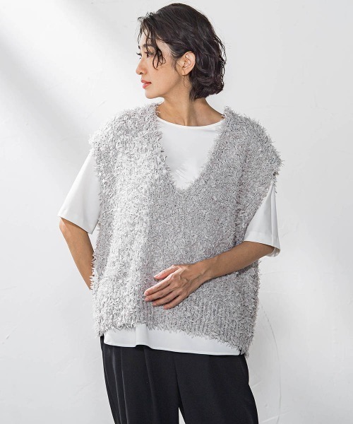 la.f…(ラエフ)の「バックサテンカットソー≪洗濯機で洗える≫(Tシャツ/カットソー・レディース・ネイビー/ホワイト/ブラック・9号/7号/11号)」の19枚目の写真