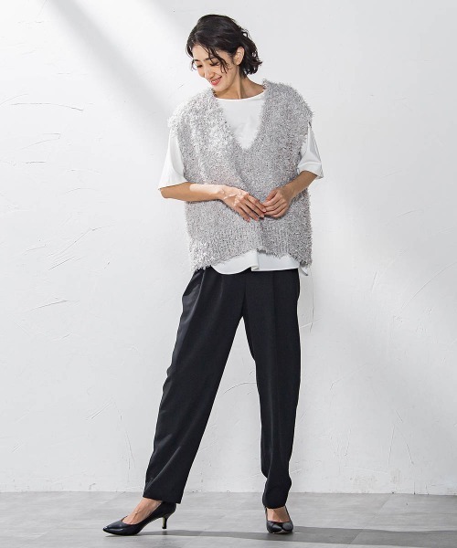 la.f…(ラエフ)の「バックサテンカットソー≪洗濯機で洗える≫(Tシャツ/カットソー・レディース・ネイビー/ホワイト/ブラック・9号/7号/11号)」の17枚目の写真