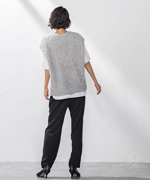 la.f…(ラエフ)の「バックサテンカットソー≪洗濯機で洗える≫(Tシャツ/カットソー・レディース・ネイビー/ホワイト/ブラック・9号/7号/11号)」の15枚目の写真