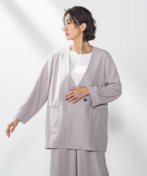 la.f…(ラエフ)の「バックサテンカットソー≪洗濯機で洗える≫(Tシャツ/カットソー・レディース・ネイビー/ホワイト/ブラック・9号/7号/11号)」の12枚目の写真