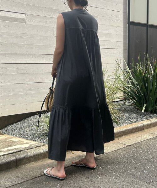 Jena espace merveilleux（ジェナ　エスパスメルヴェイユ）の「ティアードシャツワンピース（ワンピース・レディース・ブラック/イエロー/チャコールグレー・FREE）」の7枚目の写真