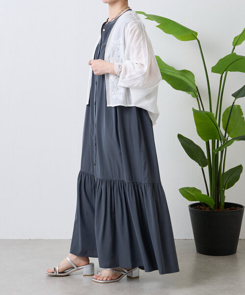 Jena espace merveilleux　ジャガードワンピース ジャガードフリンジワンピース | Jena espace merveilleux
