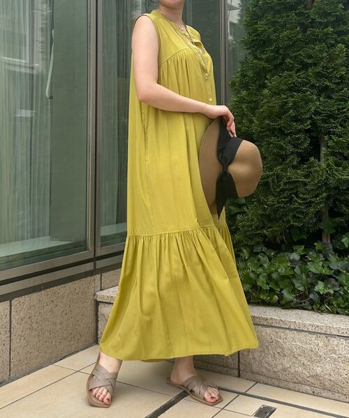 Jena espace merveilleux（ジェナ　エスパスメルヴェイユ）の「ティアードシャツワンピース（ワンピース・レディース・ブラック/イエロー/チャコールグレー・FREE）」の19枚目の写真