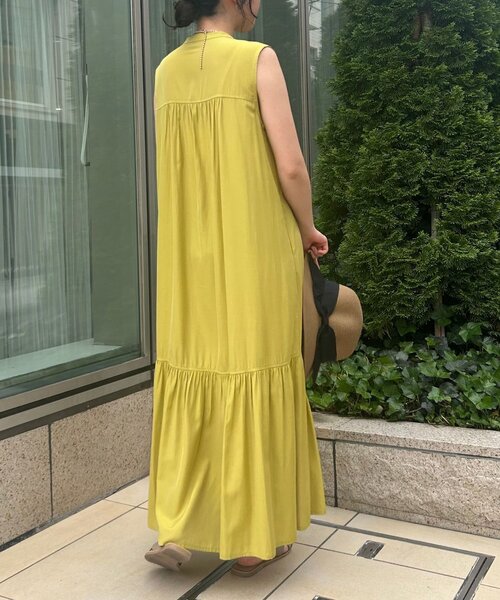 Jena espace merveilleux（ジェナ　エスパスメルヴェイユ）の「ティアードシャツワンピース（ワンピース・レディース・ブラック/イエロー/チャコールグレー・FREE）」の20枚目の写真