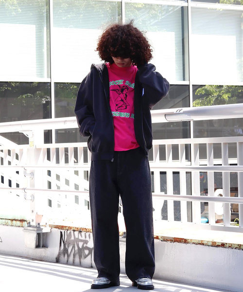 WISM(ウィズム)の「GARDENS&SEEDS / ガーデンズアンドシーズ BIG G ZIP-UP(パーカー・メンズ・ブラック・LARGE)」の9枚目の写真