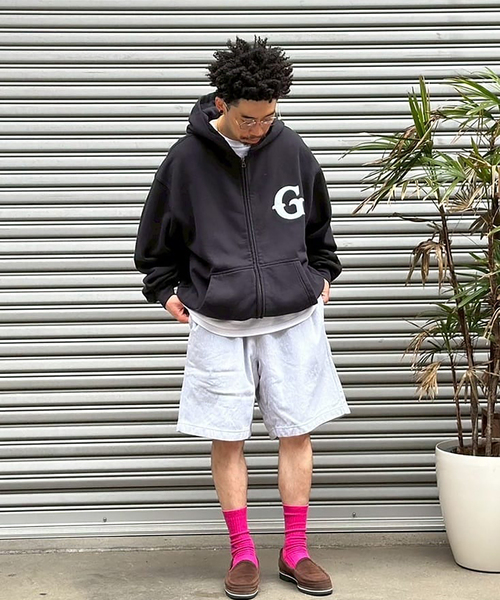 WISM(ウィズム)の「GARDENS&SEEDS / ガーデンズアンドシーズ BIG G ZIP-UP(パーカー・メンズ・ブラック・LARGE)」の8枚目の写真