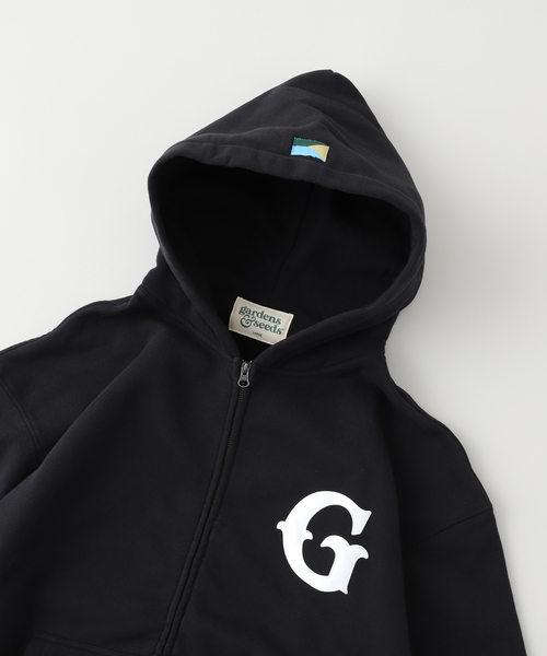 WISM(ウィズム)の「GARDENS&SEEDS / ガーデンズアンドシーズ BIG G ZIP-UP(パーカー・メンズ・ブラック・LARGE)」の3枚目の写真