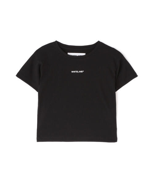 WHITELAND（ホワイトランド）の「WHITELAND/ホワイトランド/チビTEE（Tシャツ/カットソー・レディース・ブラック/ホワイト・F）」の5枚目の写真