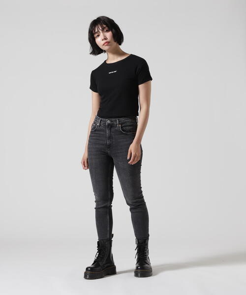 WHITELAND（ホワイトランド）の「WHITELAND/ホワイトランド/チビTEE（Tシャツ/カットソー・レディース・ブラック/ホワイト・F）」の8枚目の写真