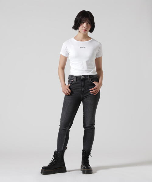 WHITELAND（ホワイトランド）の「WHITELAND/ホワイトランド/チビTEE（Tシャツ/カットソー・レディース・ブラック/ホワイト・F）」の18枚目の写真
