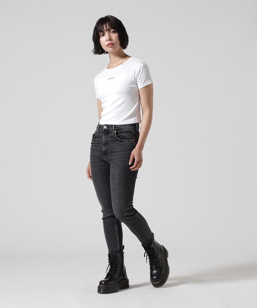 WHITELAND（ホワイトランド）の「WHITELAND/ホワイトランド/チビTEE（Tシャツ/カットソー・レディース・ブラック/ホワイト・F）」の19枚目の写真