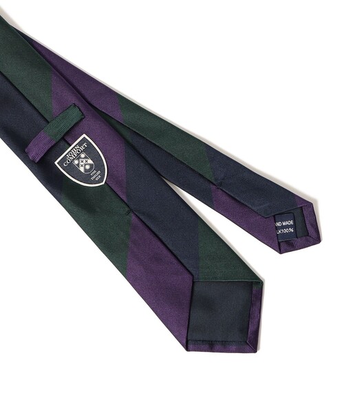 JOHN COMFORT（ジョンコンフォート）の「JOHN COMFORT / シルク ストライプ ネクタイ（ネクタイ・メンズ・ブラック/ネイビー/ブラウン・ONE SIZE）」の8枚目の写真