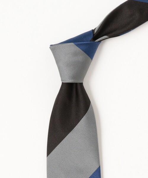 JOHN COMFORT（ジョンコンフォート）の「JOHN COMFORT / シルク ストライプ ネクタイ（ネクタイ・メンズ・ブラック/ネイビー/ブラウン・ONE SIZE）」の13枚目の写真
