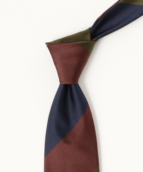 JOHN COMFORT（ジョンコンフォート）の「JOHN COMFORT / シルク ストライプ ネクタイ（ネクタイ・メンズ・ブラック/ネイビー/ブラウン・ONE SIZE）」の17枚目の写真