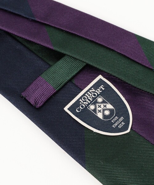 JOHN COMFORT（ジョンコンフォート）の「JOHN COMFORT / シルク ストライプ ネクタイ（ネクタイ・メンズ・ブラック/ネイビー/ブラウン・ONE SIZE）」の20枚目の写真