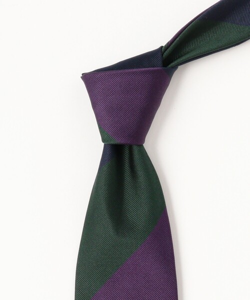 JOHN COMFORT（ジョンコンフォート）の「JOHN COMFORT / シルク ストライプ ネクタイ（ネクタイ・メンズ・ブラック/ネイビー/ブラウン・ONE SIZE）」の21枚目の写真