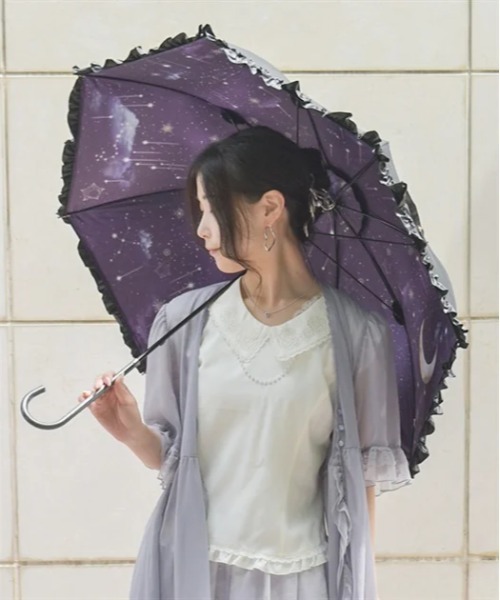 axes femme 晴雨兼用プリントパゴダ傘(ほぼ未使用)　完売商品 axes femme（アクシーズファム）の「晴雨兼用プリントパゴダ傘（長傘
