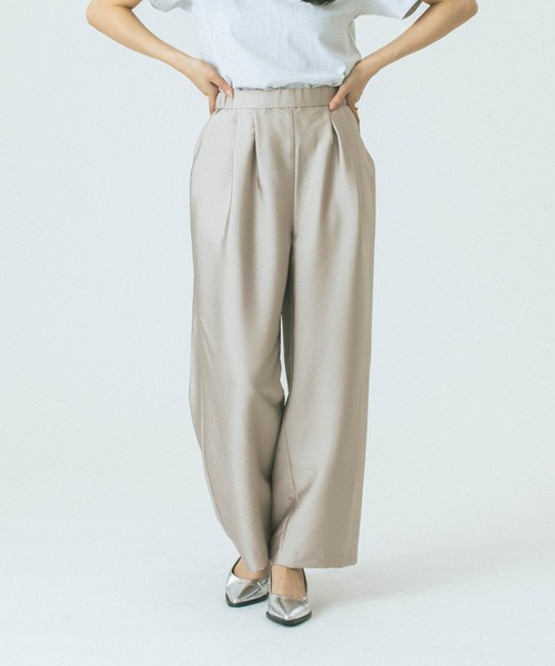 ROSE BUD(ローズバッド)の「【WEB・一部店舗限定】EASY PANTS(その他パンツ・レディース・ピンク/ブラック/グレー・ONE SIZE)」の2枚目の写真