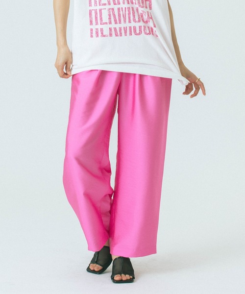 ROSE BUD(ローズバッド)の「【WEB・一部店舗限定】EASY PANTS(その他パンツ・レディース・ピンク/ブラック/グレー・ONE SIZE)」の3枚目の写真
