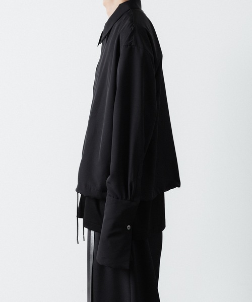 ato（アトウ）の「DOUBLE CUFFS ZIP SHIRT（シャツ/ブラウス・メンズ・ブラック/ホワイト・46/48）」の5枚目の写真