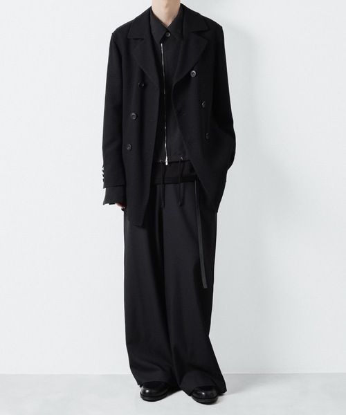 ato（アトウ）の「DOUBLE CUFFS ZIP SHIRT（シャツ/ブラウス・メンズ・ブラック/ホワイト・46/48）」の14枚目の写真