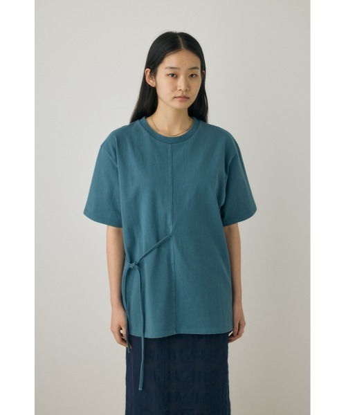 M_(エムアンダーバー)の「【M_】ウエストタイTシャツ オーガニックコットン使用(Tシャツ/カットソー・レディース・ホワイト/ブラック・FREE)」の13枚目の写真