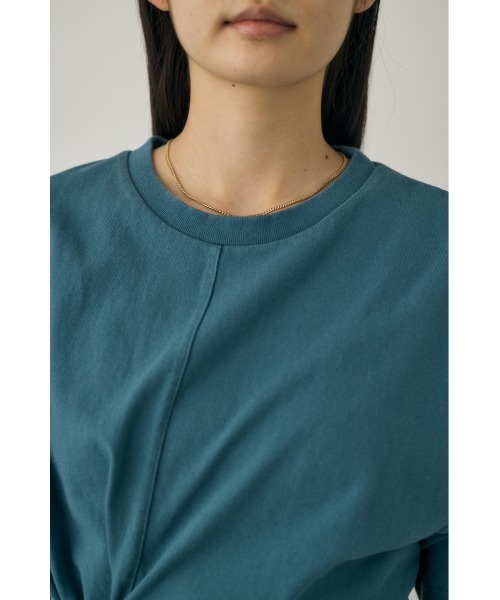 M_(エムアンダーバー)の「【M_】ウエストタイTシャツ オーガニックコットン使用(Tシャツ/カットソー・レディース・ホワイト/ブラック・FREE)」の14枚目の写真
